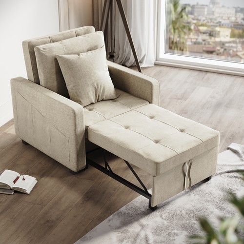 Folding single sofa bed - 3-in-1,