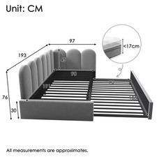 Upholstered Bed With Pull-Out
